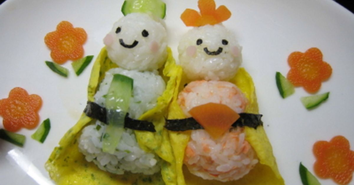 ひなまつりプレート by yuki*hana 【クックパッド】 簡単おいしい