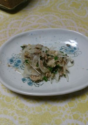 サバ缶の塩レモン合え-レシピのメイン写真