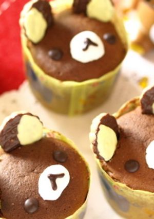 かわいい♪リラックマのカップケーキ-レシピのメイン写真