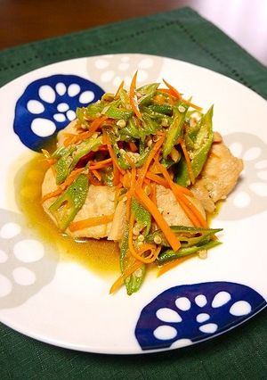 簡単！むね肉とオクラのネバネバ炒め-レシピのメイン写真