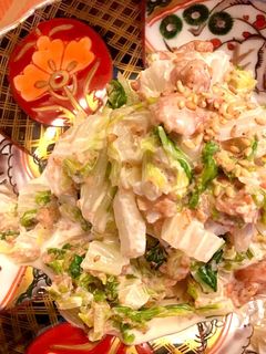 *副菜!白菜の梅マヨおかか和え*-レシピのメイン写真