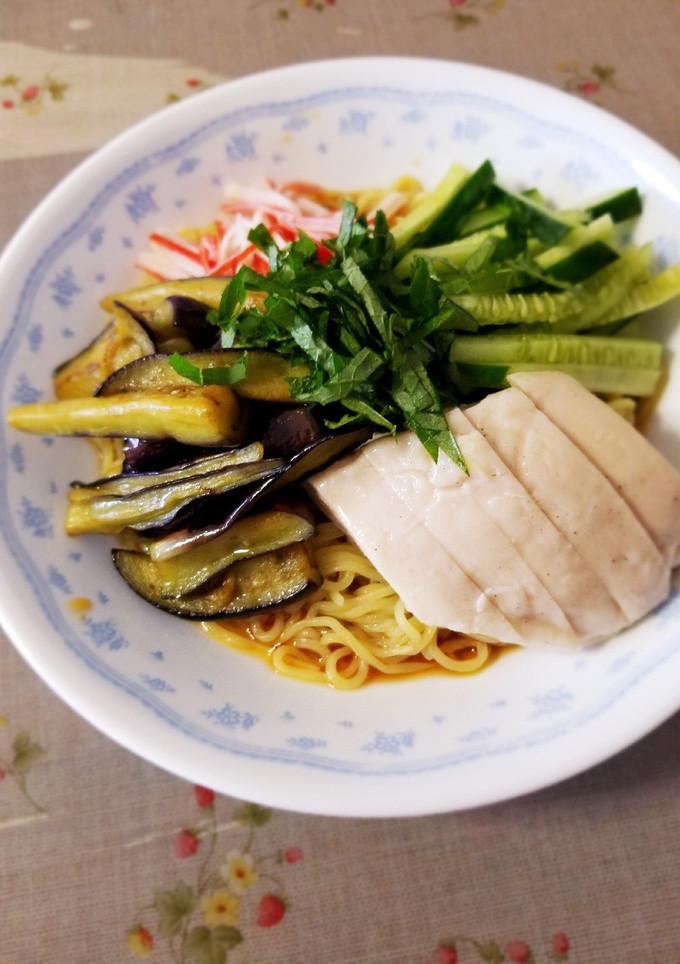 焼き茄子と大葉のさっぱり冷やし中華-レシピのメイン写真