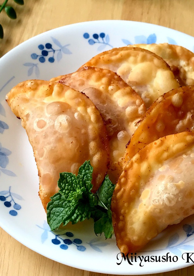 餃子の皮でチーズジャム揚げ-レシピのメイン写真