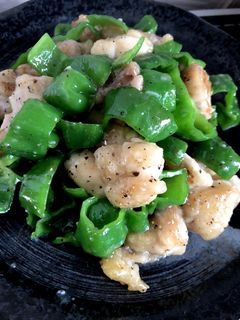 ビールに合う☆鶏肉ピーマンのニンニク炒め-レシピのメイン写真