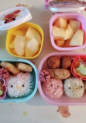 キティちゃんのキャラ弁2-レシピのメイン写真