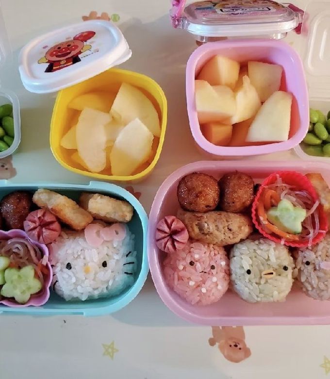 キティちゃんのキャラ弁2-レシピのメイン写真
