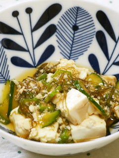 オクラ・豆腐・ガゴメ昆布のトロトロポン酢-レシピのメイン写真