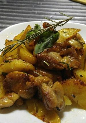 新じゃがと鶏肉のハチミツレモンソース-レシピのメイン写真
