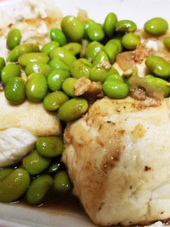 絶品♪枝豆ソースの豆腐ステーキ-レシピのメイン写真