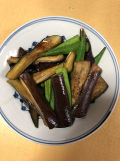 オクラとナスのバター醤油ソテー-レシピのメイン写真