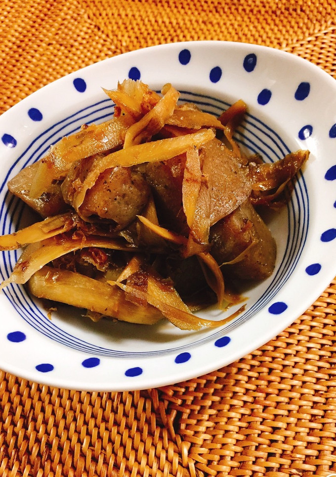 ささがきゴボウとちぎり蒟蒻のおかか煮-レシピのメイン写真