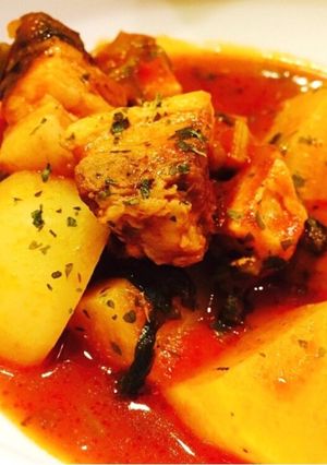 カブと豚バラブロックのトマト煮込み-レシピのメイン写真