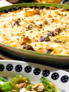 キノコと鶏肉のオーブンチーズ焼き-レシピのメイン写真