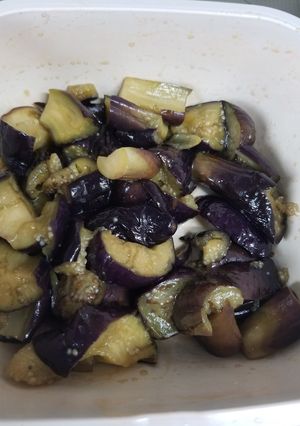 グルラボでレンジ蒸し茄子-レシピのメイン写真