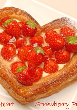 バレンタインビッグハートストロベリーパイ-レシピのメイン写真