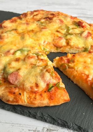 焼くまで10分！袋でもむだけHM簡単ピザ-レシピのメイン写真