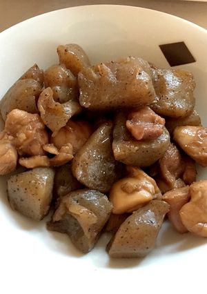 鶏肉とこんにゃくの煮物-レシピのメイン写真