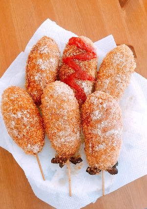 お家で簡単！韓国 チーズドッグ ハットグ-レシピのメイン写真