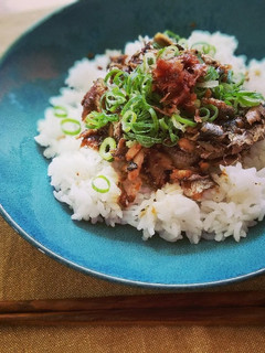 夏バテ対策!オイルサーディンと梅のご飯-レシピのメイン写真
