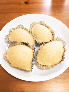 ホットケーキミックスで簡単蒸しパン-レシピのメイン写真