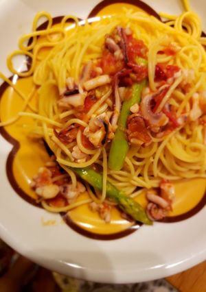 トマトといかのペペロンチーノ-レシピのメイン写真