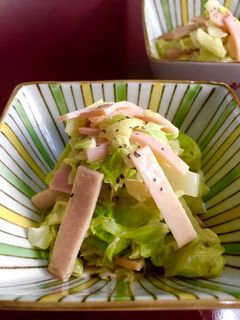 キャベツとハムのちょこっと和え物-レシピのメイン写真