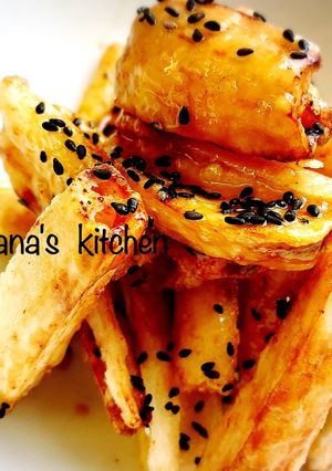 簡単☆蓮根の甘辛揚げ♪♪-レシピのメイン写真