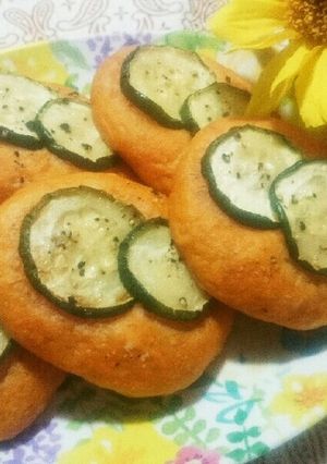 スペルト小麦とズッキーニのフォカッチャ♪-レシピのメイン写真