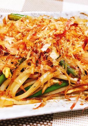 鶏むね肉とニンニクの芽のぽん酢炒め-レシピのメイン写真