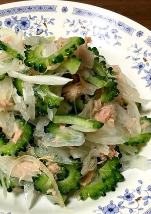 私のごちそうサラダ☆ツナ×ゴーヤ×玉ねぎ-レシピのメイン写真