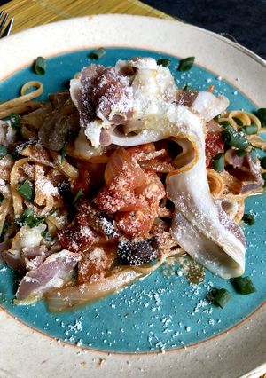 生ハムとドライトマトのパスタ-レシピのメイン写真