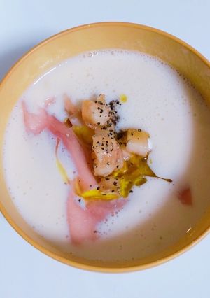 備忘録・桃の冷製スープ-レシピのメイン写真