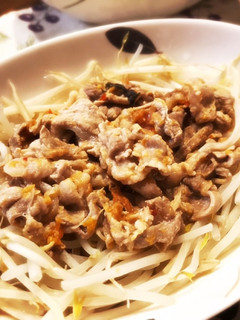 レンチンのみ!もやしと豚バラの梅風味-レシピのメイン写真