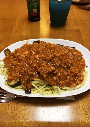 トマトジュースとぶた肉の簡単ミートソース-レシピのメイン写真