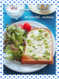朝!枝豆シラスチーズトースト-レシピのメイン写真