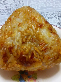超簡単!!鰹節で焼おにぎり♪-レシピのメイン写真