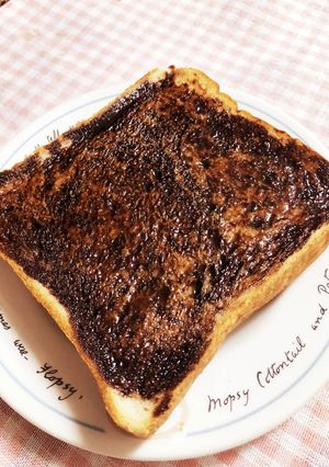 ☆蜂蜜とチョコソースのトースト-レシピのメイン写真