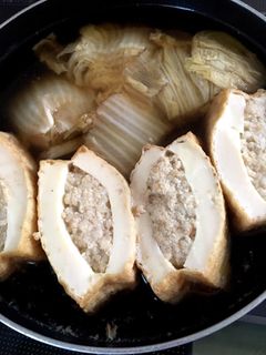 厚揚げの肉詰めと白菜の煮物-レシピのメイン写真