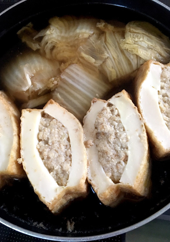 厚揚げの肉詰めと白菜の煮物-レシピのメイン写真