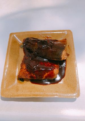 液体パルスイートで作る鯖の味噌煮-レシピのメイン写真