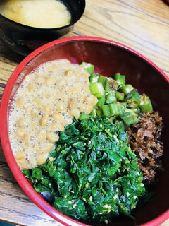 暑い夏も吹き飛ばせ☆ネバネバ丼-レシピのメイン写真