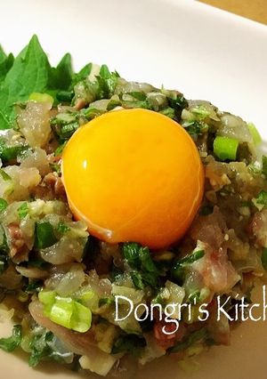 鯵のなめろう風 夏バテに！簡単 丼にも！-レシピのメイン写真