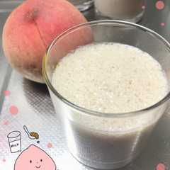 簡単スムージー★桃と牛乳とメイプル-レシピのメイン写真