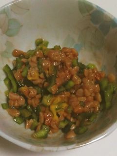納豆のかさまし(ピーマン編)-レシピのメイン写真