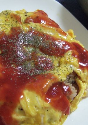 プリプリエビのオムライス♪甘酢ケチャップ-レシピのメイン写真