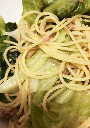 レタスとツナのパスタ-レシピのメイン写真