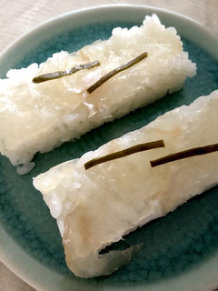 ひらめの昆布〆 押し寿司-レシピのメイン写真