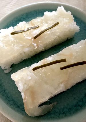 ひらめの昆布〆 押し寿司-レシピのメイン写真