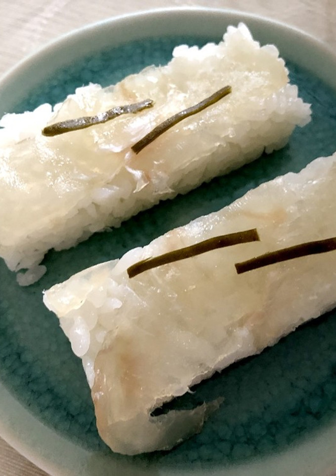 ひらめの昆布〆 押し寿司-レシピのメイン写真