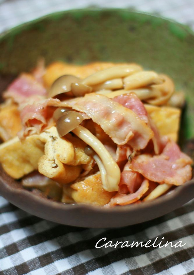 厚揚げとベーコンのさっと煮-レシピのメイン写真